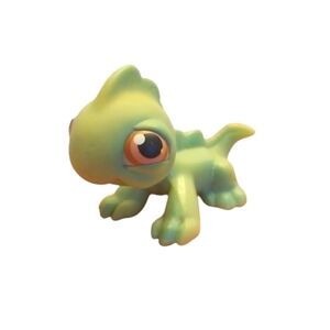 Littlest Pet Shop Green Iguana Lizard with Brown Eyes – Hasbro Collectible Figur